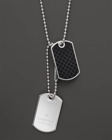 gold gucci dog tags|gucci dog tags for men.